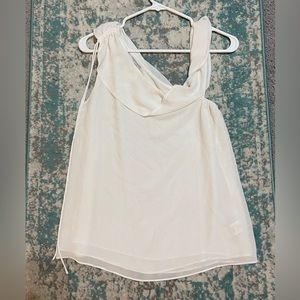 Asymmetrical white tank (S)